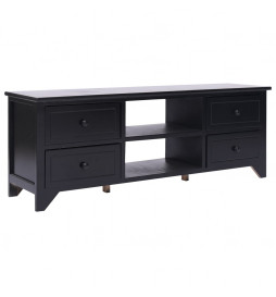Meuble TV Noir 108x30x40 cm...