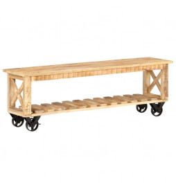 Meuble TV 130x30x42 cm Bois...
