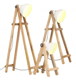 Lampadaires 3 pcs Blanc E27...