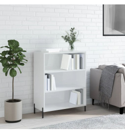 Armoire à étagères blanc...