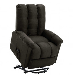 Fauteuil Marron foncé Tissu