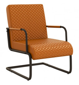 Chaise cantilever Marron...