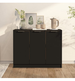 Buffet Noir 90,5x30x70 cm...