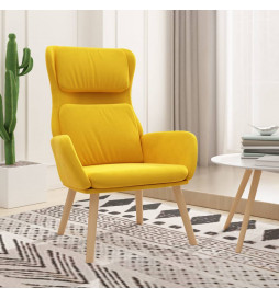 Chaise de relaxation Jaune...