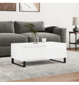 Table basse Blanc brillant...
