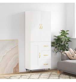 Buffet haut Blanc brillant...