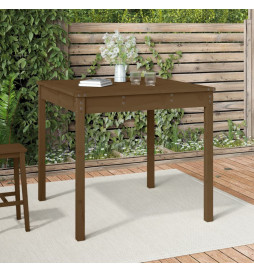 Table de jardin marron miel...
