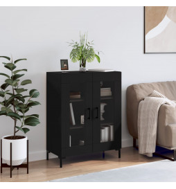 Buffet noir 69,5x34x90 cm...