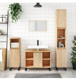 Armoire salle de bain chêne...