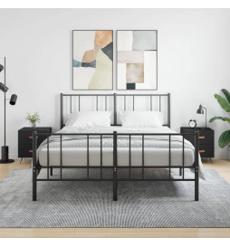Tables de chevet 2 pcs noir...