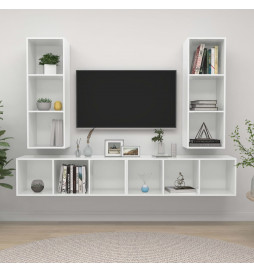 Meubles TV muraux 4 pcs...