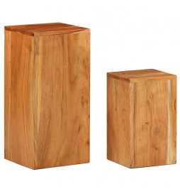 Tables d'appoint 2 pcs Bois...
