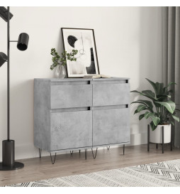 Buffets 2 pcs gris béton...