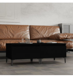 Tables d'appoint 2 pcs Noir...