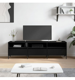 Meuble TV noir 150x30x44,5...