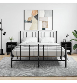 Tables de chevet 2 pcs noir...