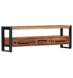 Meuble TV 140x30x45 cm Bois...