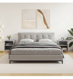 Tables de chevet 2 pcs gris...