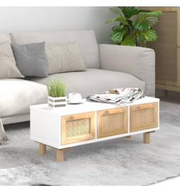 Table basse Blanc 80x40x30...