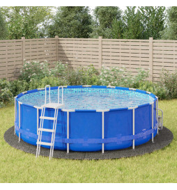 Bâche de piscine gris clair...