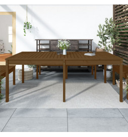 Table de jardin marron miel...