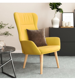 Chaise de relaxation Jaune...