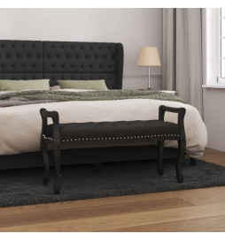 Banc Noir 110x45x60 cm Velours