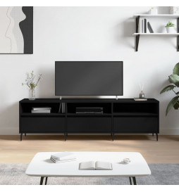 Meuble TV noir 150x30x44,5...
