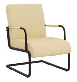 Chaise cantilever Crème...