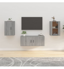 Meubles TV muraux 2 pcs...