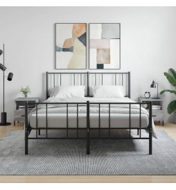 Tables de chevet 2 pcs gris...