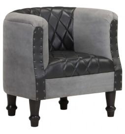 Fauteuil Noir Cuir...