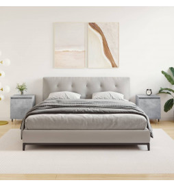 Tables de chevet 2 pcs gris...