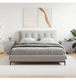 Tables de chevet 2 pcs gris...
