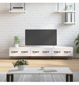 Meuble TV blanc brillant...