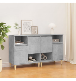 Buffets 2 pcs gris béton...