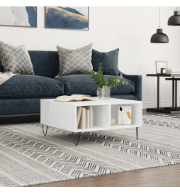 Table basse blanc brillant...