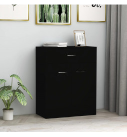 Buffet Noir 60x30x75 cm...
