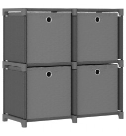 Étagère à 4 cubes avec...