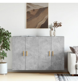 Armoires murales 2 pcs gris...