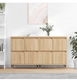 Buffets 2 pcs chêne sonoma...