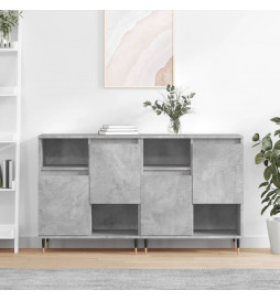 Buffets 2 pcs gris béton...