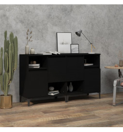 Buffets 2 pcs noir 60x35x70...