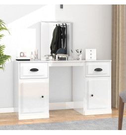 Coiffeuse avec miroir blanc...