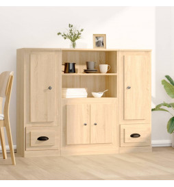 Buffets 3 pcs chêne sonoma...