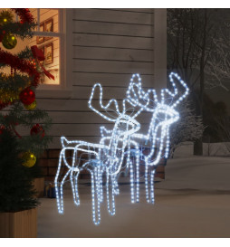 Rennes de Noël avec têtes...