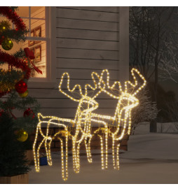 Rennes de Noël avec têtes...