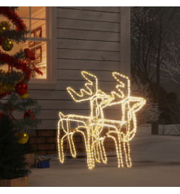 Rennes de Noël 2 pcs Blanc...