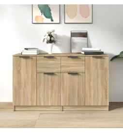 Buffets 2 pcs Chêne Sonoma...