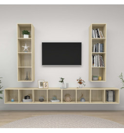Meubles TV muraux 4 pcs...